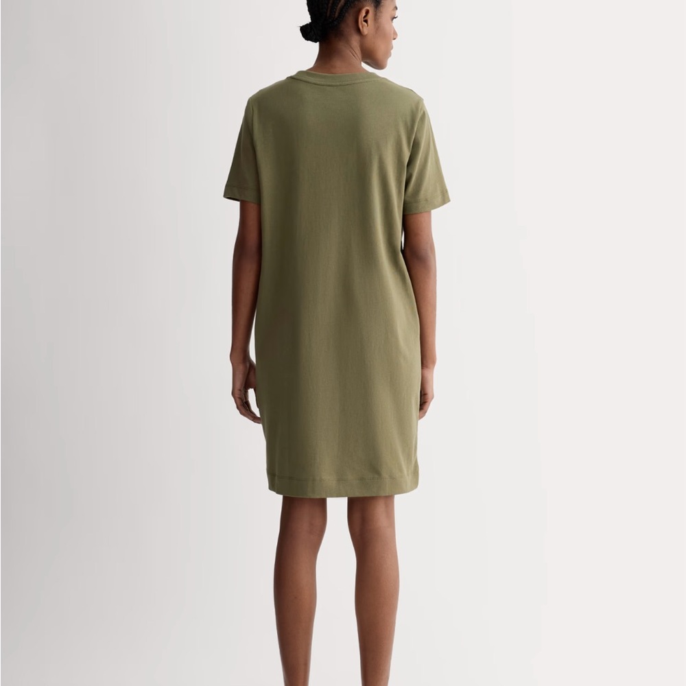 Everlane Khaki Green Weekend T-Shirt Dress, NWOT - Picture 4 of 9